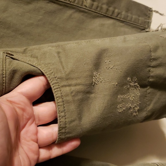 Free People Moonchild Distressed Green Jacket - Picture 10 of 13